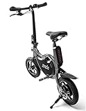 bicicleta electrica plegable amazon Mini bike 12" negra 4ah, 36v, 25 km/h, 15 km de autonomia, frenos de disco, plegable, 3 velocidades, sin pedales