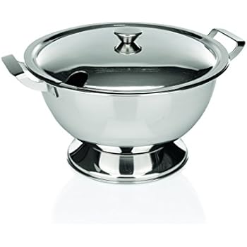 WAS Chromnickelstahl Deckel 22cm - Für 3 Liter Suppenterrine