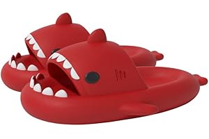 OEAK Chanclas Tiburon Hombre Mujer Sharky Chanclas Mujer Verano Casa Comodas Chanclas Playa Mujer Antideslizantes Zapatillas Tiburon Piscina Ducha Originales Divertidas