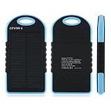 LevinTM Solstar Solar Panel Charger 5000mAh Rain-resistant and Dirt/Shockproof Dual USB Port Portable Charger Backup External Battery Power Pack for iPhone 5S 5C 5 4S 4, iPods(Apple Adapters not Included), Samsung Galaxy S5 S4, S3, S2, Note 3, Note 2, Most RS.2967 (30.00% Off) - Amazon