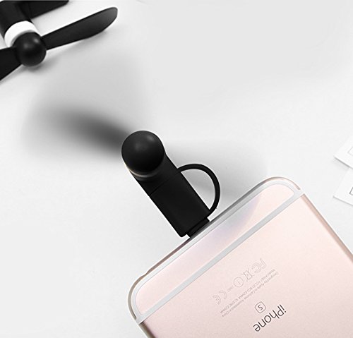 Mini USB Ventilator, VitutechFan Mini USB Fan Mini Portable Micro USB Ventilator Mini Cooling Fan 2 in 1 Portable USB Telefon Mini Fan f¨¹r Andriod Smartphone , iPhone , iPad, Samsung - 7