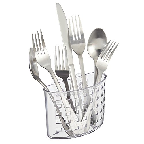 InterDesign 38800EU Suction Besteckhalter, Durchsichtig - 4