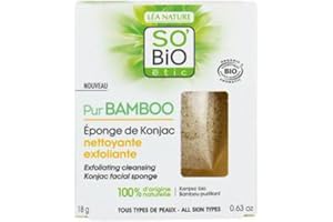 SO'BIO ÉTIC Konjac Éponge exfoliante pour tout type de peau PurBamboo SO BiO étic 18 g