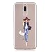 Produktbild Flymaff Huawei Mate 10 Hülle + [gratis Displayschutzfolie], Ultra Slim Soft Premium Gel TPU Fashion Dünn Schutzhülle für Huawei Mate 10, Shopping Girl, Huawei Mate 10 Lite/Huawei Nova 2i