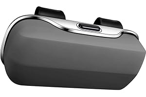 WHEATTHRIVE Car Visor Box, Car Glasses Case, Sunglasses Holder,Portable Sunglasses Holder Driving Visor Car Lens Holder,For Automotive Eyeglass Hanger(gray)