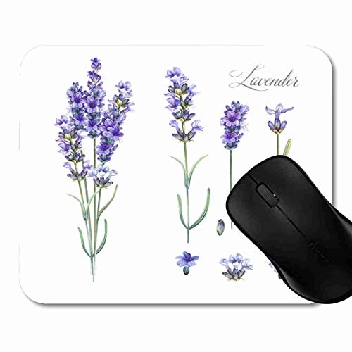 Preisvergleich Produktbild Mauspad Lavandula aromatische Kräuterblumen-Sommerkollektion Rutschfeste Gummi Basis Mouse pad, Gaming und Office mauspad für Laptop, Computer PC 1H1913
