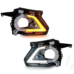 Kingsway DRL Led Lights with Indicator for Toyota Innova Crysta (Model Year : 2015 Onwards)