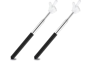 HAMKU Bâton De Lecture De Doigt Télescopique, Bâton De Pointeur, Pointeur Télescopique, Pointeur De Doigt, Bâton De Pointage, Pointeur De Présentation, Bâton De Pointeur De Main Pour Enfants, 2 pièce