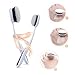 Make up Brushes Set MYCARBON White Oval Brush Cosmetic Set With Stable Base Holder Eyeshadow Brushes Foundation Brush Blusher Lipstick Brush Toiletry Tools Kit Toothbrush Shape