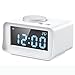 Produktbild Ho Clock Radiowecker Mit Snooze-Funktion Aux-In-Lautsprecher USB-Ladegerät Zur Einstellung Der Hintergrundbeleuchtung LCD Und Thermometer,White