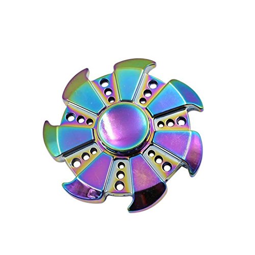Hand Spinner,Omiky EDC Tri Fidget Spinner Finger Toy for ADD ADHD Anxiety Autism Suffers (Rainbow Camouflage) Hand Spinner,Omiky EDC Tri Fidget Spinner Finger Toy for ADD ADHD Anxiety Autism Suffers (Rainbow Camouflage)