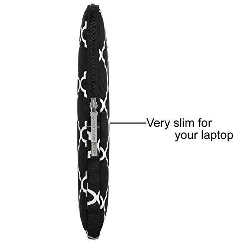 MOSISO Tasche Sleeve H  lle f  r 13-13 3 Zoll MacBook Pro  MacBook Air  Notebook Quatrefoil Stil Canvas Gewebe Laptoph  lle Schutzh  lle Laptoptasche 