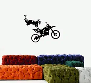 DecorVilla Self Adhesive I am The Bike Rider Wall Sticker, 137 x 58 cm