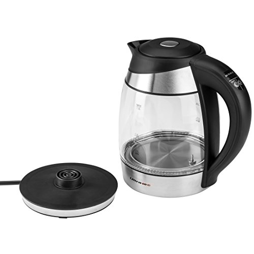 Ultratec LED Wasserkocher WK50, Edelstahl/Glas Wasserkocher, 1.8 Liter, 2200 Watt - 7