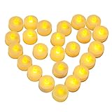 【Planen Sie eine Veranstaltung?】Unsere flammenlosen LED-Teelichter eignen sich perfekt für Hochzeiten und Tischdekorationen. Sie eignen sich für alle Arten von Veranstaltungen und können im Freien verwendet werden. Sie sind das PERFEKTE Geschenk, besonders für Weihnachten. Jedes Votiv wird mit 2 x 2 Zoll gemessen und ist somit für die meisten Votivhalter perfekt geeignet.