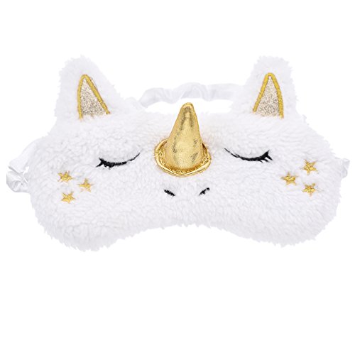 YNuth Masque De Sommeil Licorne Design Kawaii Style (Doré)