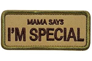 Cobra Tactical Solutions Mama Says I'm Special Ecusson Brodé Patch Tactique Moral Militaire Applique Emblème Insignes Fastener à Crochet et Boucle Airsoft Paintball Cosplay