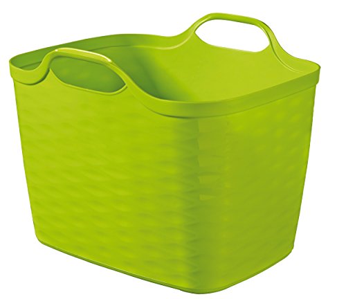 Curver 00326-598-00 Henkelkorb Flexi, 27 L, grün