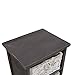 Rebecca srl Cabinet Forniture Storage 3 Wicker Baskets Grey White Vintage French style Bathroom House (Cod. 0-3175) ...