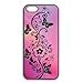 Produktbild Picturesque iPod Touch 6 Generation 6th Hard Skin Case Cover Shell, Black Butterfly ipod 6 Ultra Thin Cell Phone Casing for Teen Girls