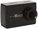  YI 4K Wi-Fi HD 2.19\" LCD DVR Set 2 Cámara de Acción Deportiva con Selfie Stick y Mando a Distancia Bluetooth -, Color Negro