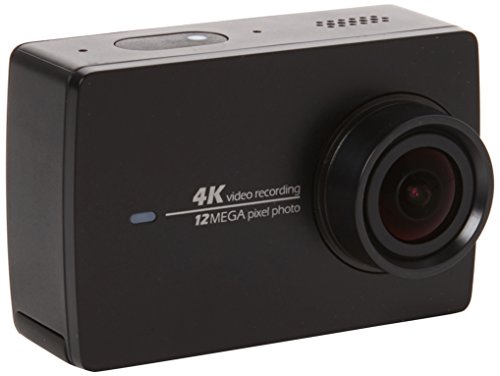 YI 4K Wi-Fi HD 2.19" LCD DVR Set 2 Cámara de Acción Deportiva con Selfie Stick y Mando a Distancia Bluetooth -, Color Negro