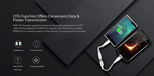 Blackview BV8000 Pro Smartphone,5.0 Pollici Display Android 7.0 4G Telefono Cellulare,IP68 Waterproof /Dustproof /Shockproof Moible Phone,MTK6757 Octa-core 2.6GHz,6GB RAM + 64GB ROM,16.0MP+8.0MP Dual Camera,Dual Sim 4180mAh Batteria,Gesture Wakeup,WiFi/Hotkont/GPS/OTG/ OTA/NFC Cellulare - Grigio