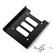 Black 2.5 Ssd To 3.5 Bay Hard Drive Hdd Mounting Dock Tray Bracket Adapter Mounting The Bracket Onto The Pc Case Bottom Mounting Brand New RS.1783.00