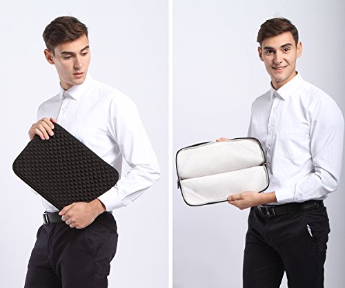 iCozzier 13-13 3 Zoll Diamantstil handliche H  lle f  r Laptop  Notebook  Chromebook  MacBook  MacBook Pro  MacBook Air  Ultrabook     Schwarz