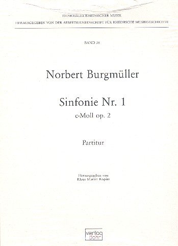 Sinfonie c-Moll Nr.1 op.2 : für Orchester Partitur (gebunden)