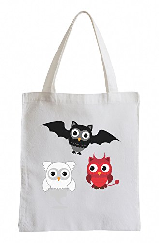 Raxxpurl Ghosts Owls Fun Jute Bag