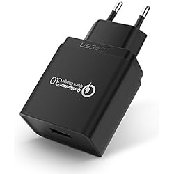 UGREEN Cargador Rápido QC 3.0 18W Quick Charge Qualcomm Certificado para Samsung S10 S9 Plus S8 Plus S8 Note 8, Xiaomi Mi A2 Mi 9 Mi 8 Redmi Note 7 Redmi Note 6 Pro, BQ Aquaris X, Huawei P9, iPhone