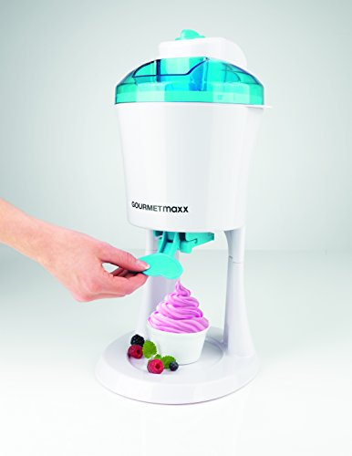 GOURMETmaxx Softeismaschine 750ml 12W blau/weiß ( Auch für Frucht-Eis, Sorbets oder Joghurt-Eis) - 5
