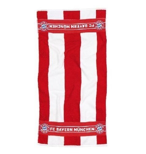 Preisvergleich Produktbild FC Bayern München 13026 - Duschtuch, rot / weiß