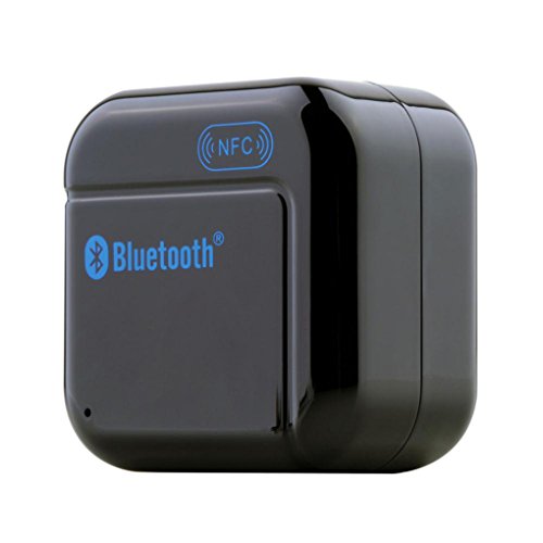 BXT® H-266 Bluetooth Audio Receiver mit 3,5mm Ausgang NFC Funktion Musik Empfänger Adapter für Drahtlose Wiedergabe vom Bluetooth Smartphone PC auf Ihrer Stereoanlage HiFi-Anlage Lautsprecher Docking Station und Autoanlage in Schwarz - 3
