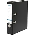 Elba A4 Lever Arch File, 570 Sheet Capacity, 80mm spine, Strong Paper on Board, Single, Black