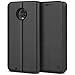 Produktbild BEZ® Hülle für Moto G6 Hülle, Handyhülle Kompatibel für Motorola Moto G6 Tasche, Case Schutzhüllen aus Klappetui mit Kreditkartenhaltern, Ständer, Magnetverschluss, Schwarz