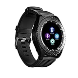 Chenang intelligente Uhr,Smartphone Bluetooth Fitness Tracker Uhr Unisex Smart Watch Health & Fitness Smartwatch Unterstützt SIM- und TFcard-Kamera für Android-Telefone