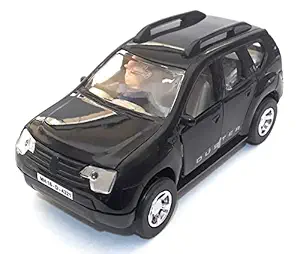 The Game Begins Pull Back and Go Openable Doors Duster Model Car Toy for Kids (Black)