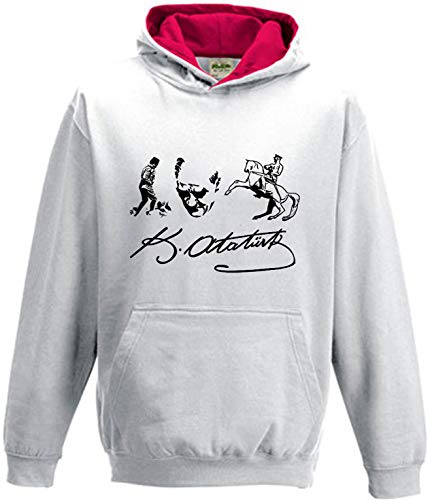 Preisvergleich Produktbild StarShirt24 ATATÜRK Kapuzenpullover Kinder TÜRKIYE TEPEDE YÜZ IMZA ONUR HEYKEL Hoodie