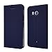 Produktbild Nadakin HTC U11 Business Slim Ledertasche Kickstand Smart Flip Folio Cover mit Kreditkarten Slot Magnetic Voltage Shock Absorbing(Dunkelblau)