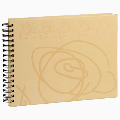 Preisvergleich Produktbild Hama Spiralalbum "Wild Rose", 32x22 cm, 50 Seiten, beige