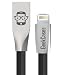 GeekCases 2.4A Zinc Alloy (Kirsite) Apple Lightning Cable for Turbo Charging and Fast Data Transmission for Apple iPhone / iPad / iPod (Black) RS.399.00