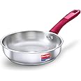 Prestige Platina Popular Stainless Steel Gas and Induction Compatible Fry Pan, 260 mm
