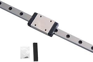 KGTCN Guía lineal MGN7H 150 mm de longitud, mini rodamiento de acero, riel lineal con 1 pieza de alta precisión MGN7H rodamiento bloque deslizante, para impresora 3D XY y máquina CNC