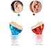Produktbild Mini ZDC-903A Hörgerät Digital Best Wireless Stealth Älteres Ohr Taubheit Kopfhörer Sound Voice Amplifier - Rechtes Ohr (rot) & linkes Ohr (blau) , c