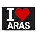 Produktbild Mousepad Classic I Love Aras schwarz