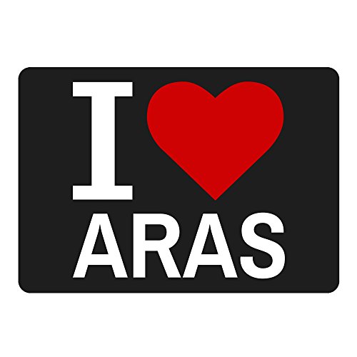 Preisvergleich Produktbild Mousepad Classic I Love Aras schwarz