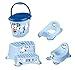 Baby Bathroom Set, 4 Piece, Mickey Mouse: Toilet Seat + Children's Potty + Step Stool, 2 Steps + Nappy Bucket