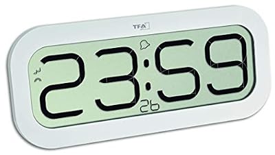 TFA-Dostmann TFA Dostmann - Horloge Carillon Bimbam 5 différents Sons de Chat 60.4514 (Blanc).